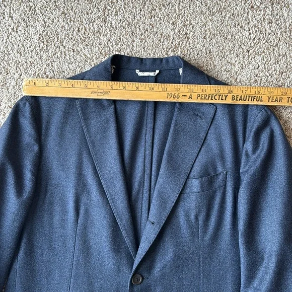 *Luxury* Finamore 1925 Napoli Navy Hand Tailored Patch Pocket Blazer Eu 52 US 40 - Picture 13 of 16
